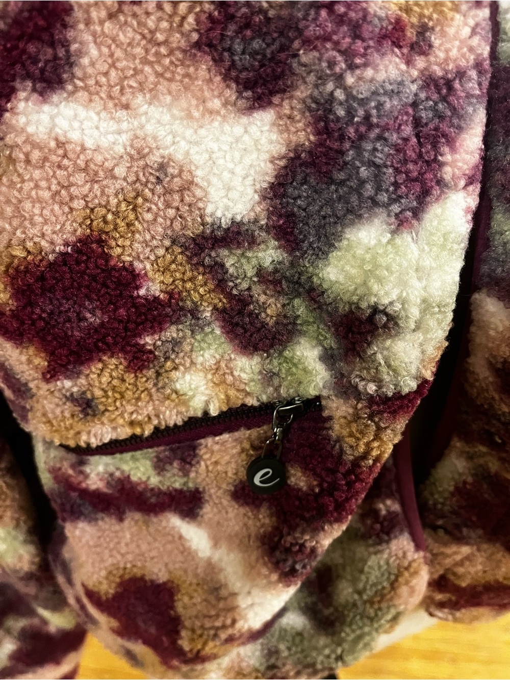 Calme by Johnny Was  $188 Floral Printed Fleece Jacket - Picture 4 of 6
